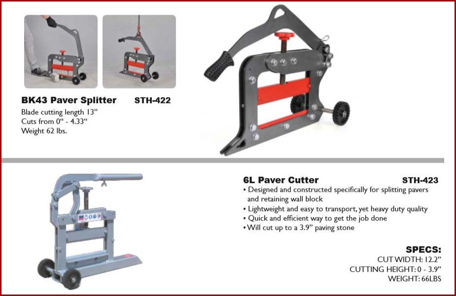 Stone/Block Splitters Surefoot Edging